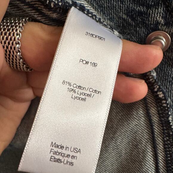 Elizabeth and James Penn Denim Jacket Blue Collared Snap Button Long Sleeve Sz S - Picture 9 of 11